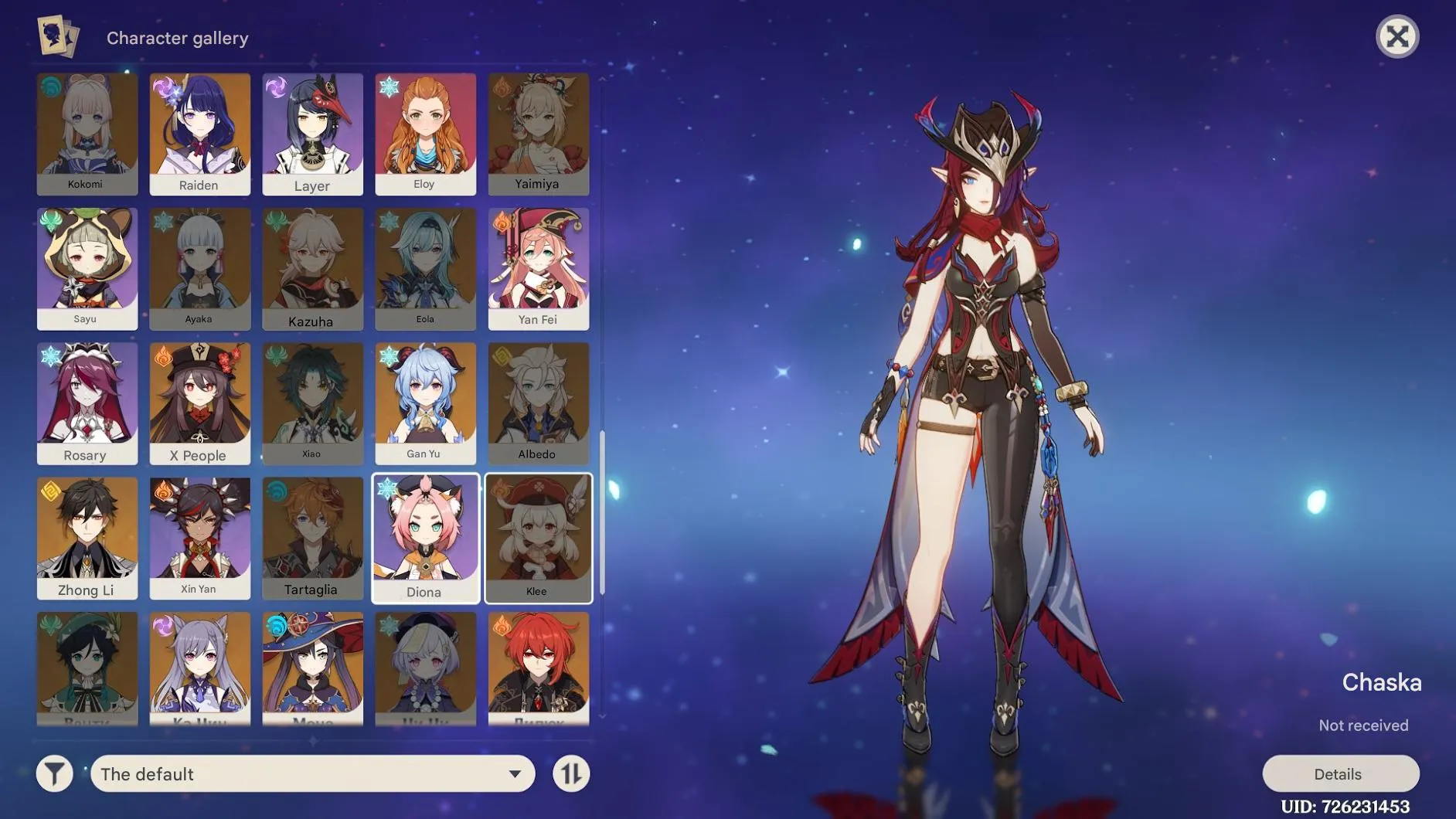 GI1151 AR57 Europe Lumine with 12 Five-Star and 8 Four-Star Characters, Staff of Homa, Strong Hidden Builds 